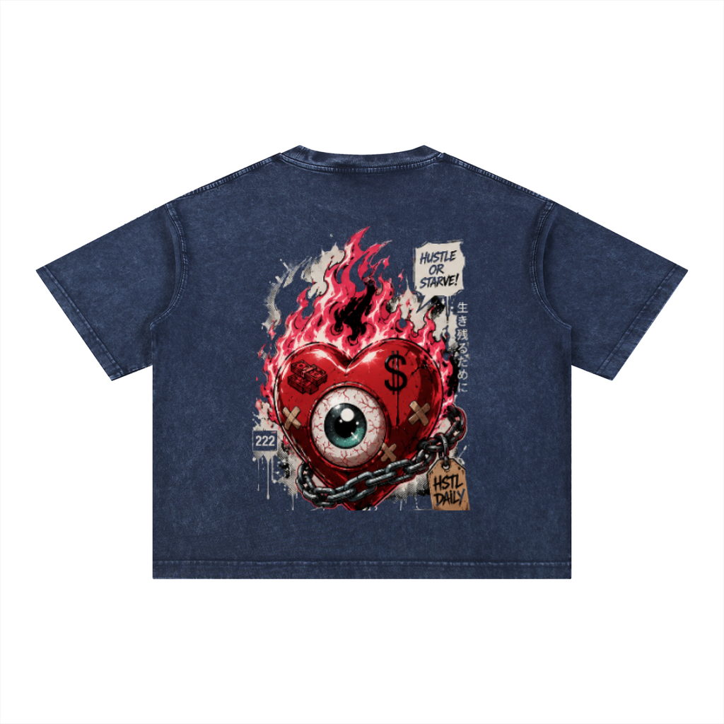 Mineral Wash Boxy Cotton T-Shirt