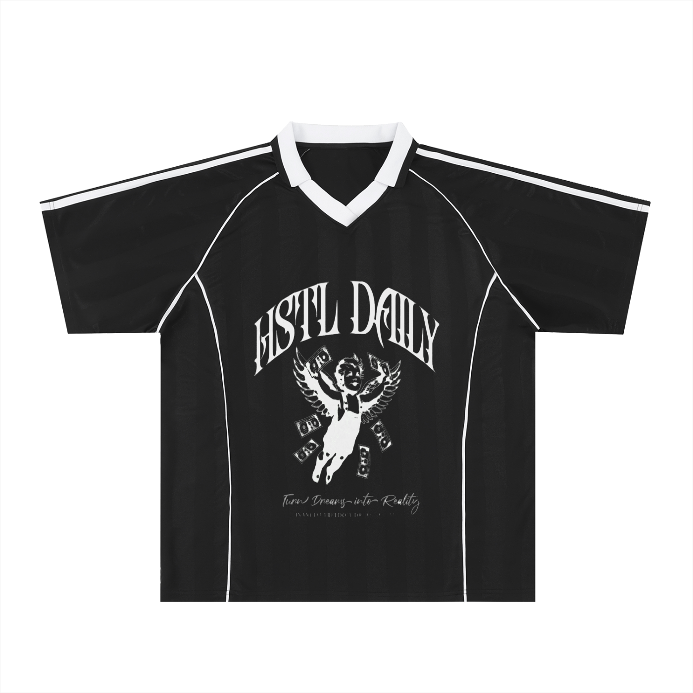 Shadow Stripe Collared Soccer Jersey