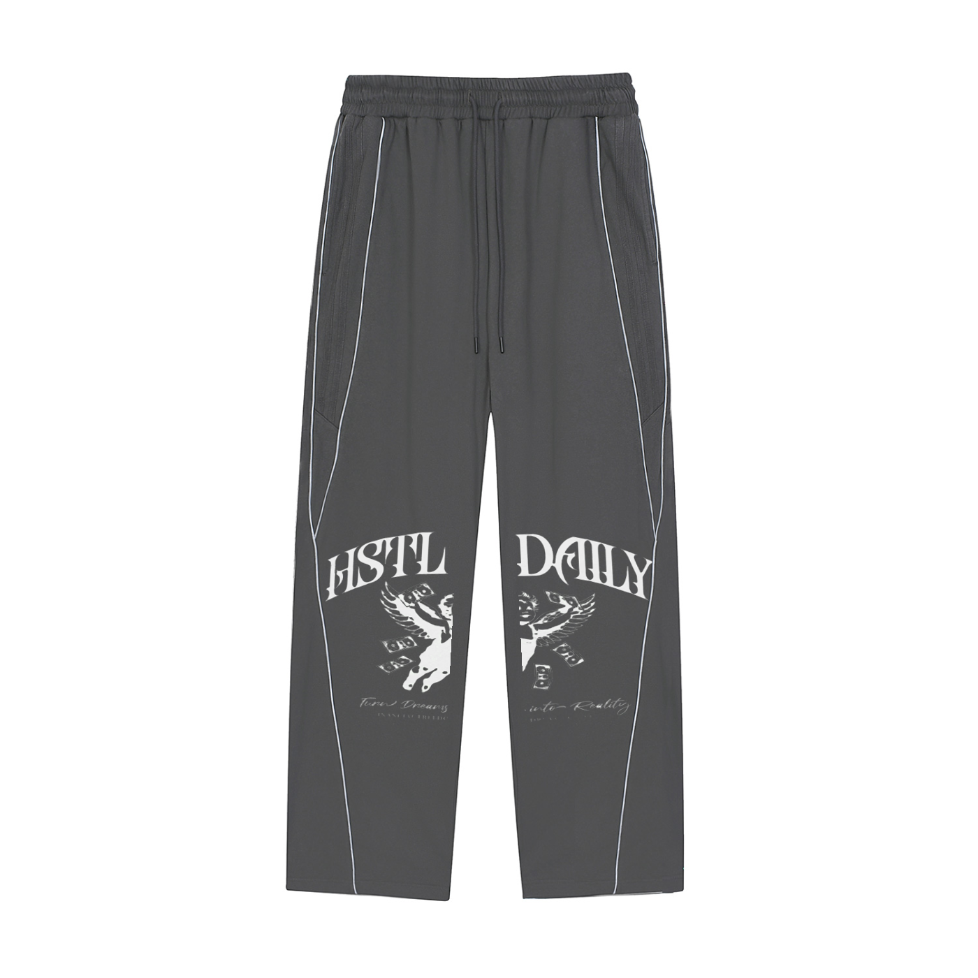 Reflection Striped Straight-Leg Sweatpants