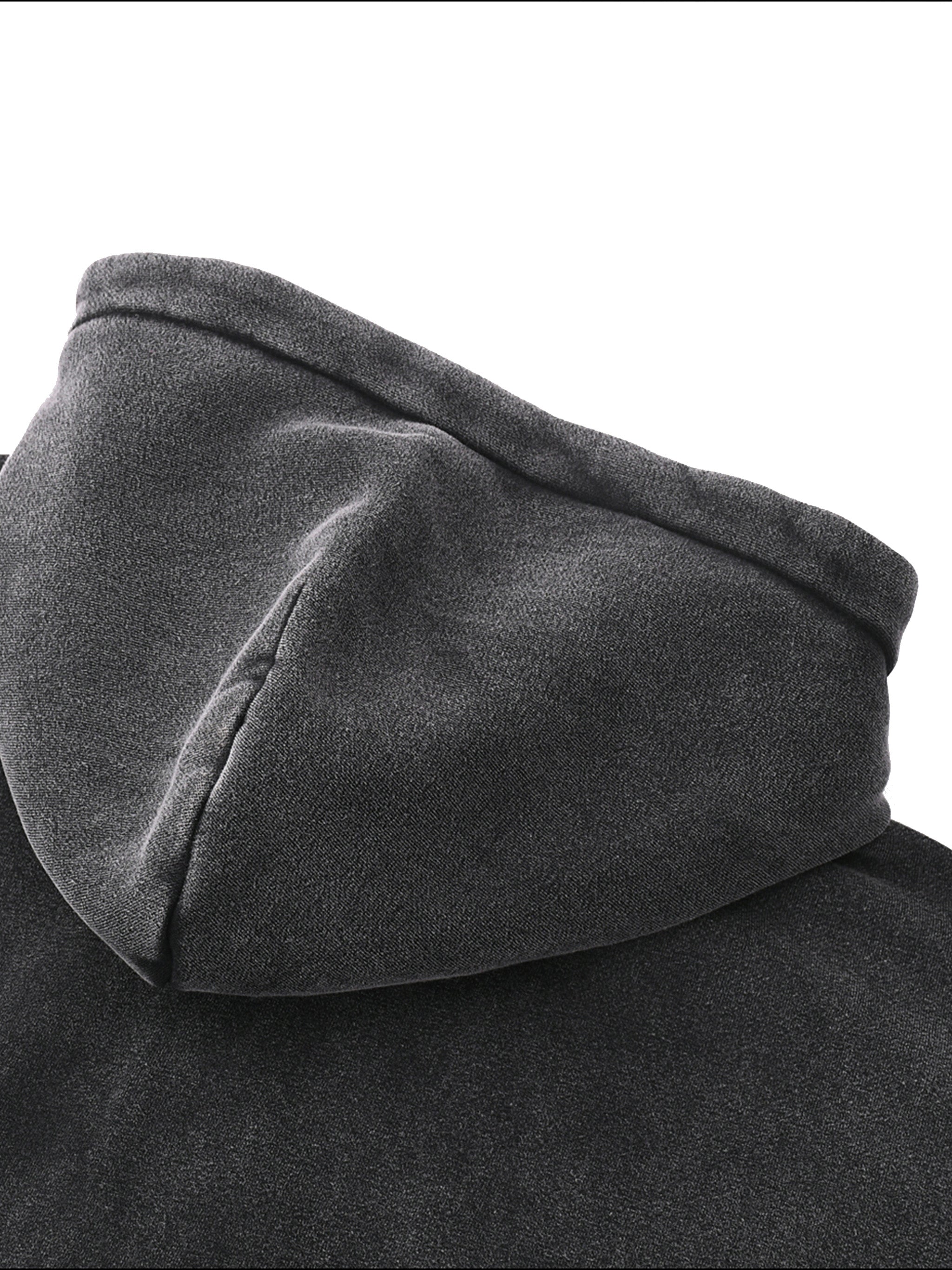 Zip-Through Boxy Fleece Hoodie
