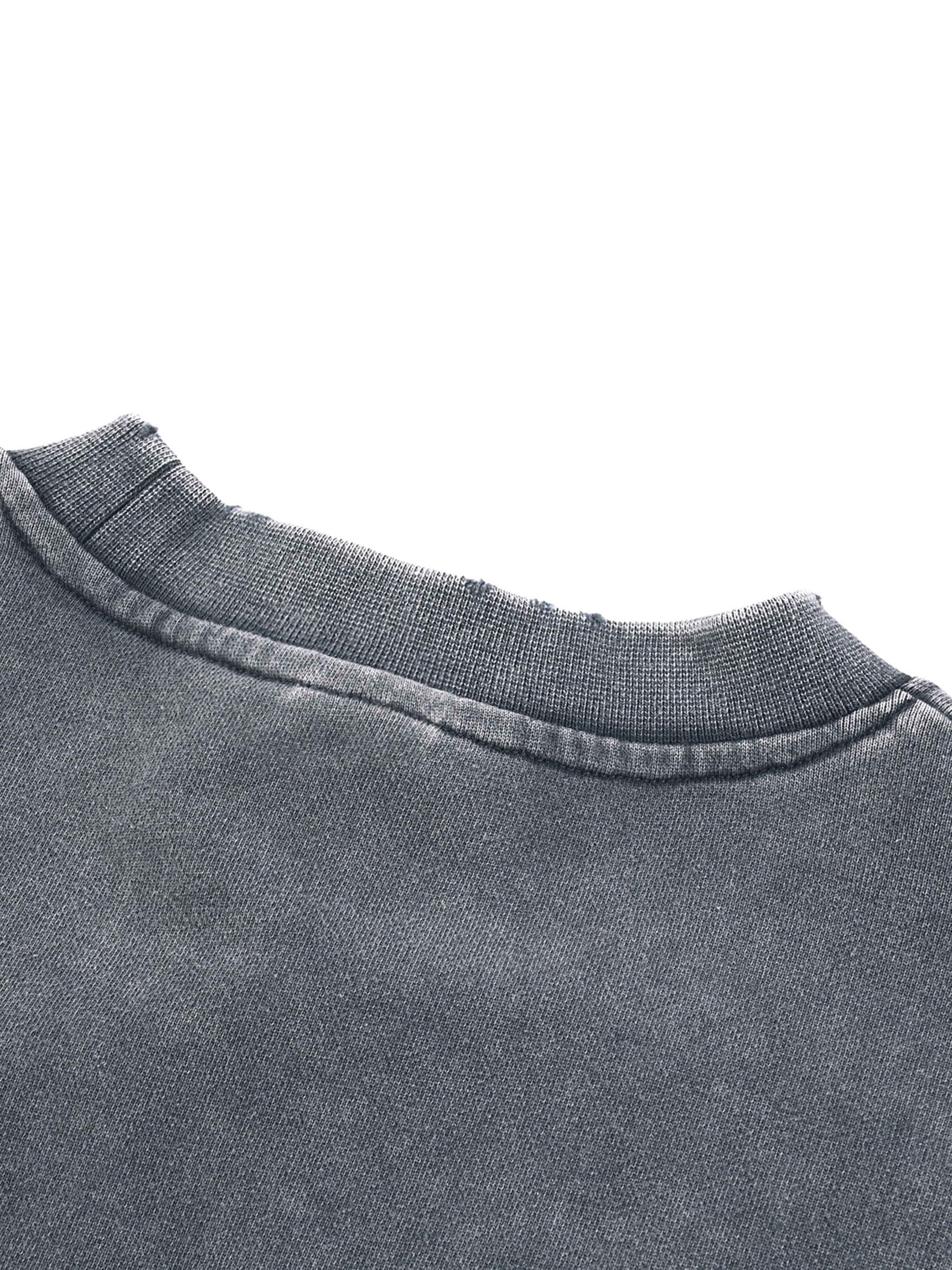 Women's Chrome HD Snow Washed Raw Edge Cropped Sweatshirt