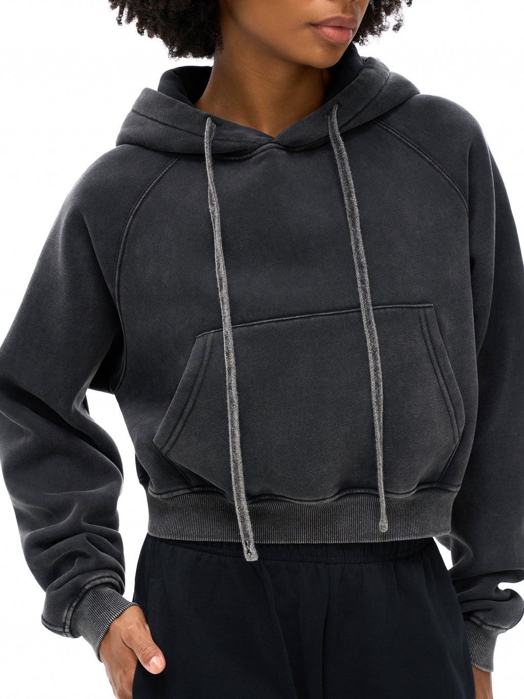 Women's Chrome HD Snow Washed Cropped Hoodie