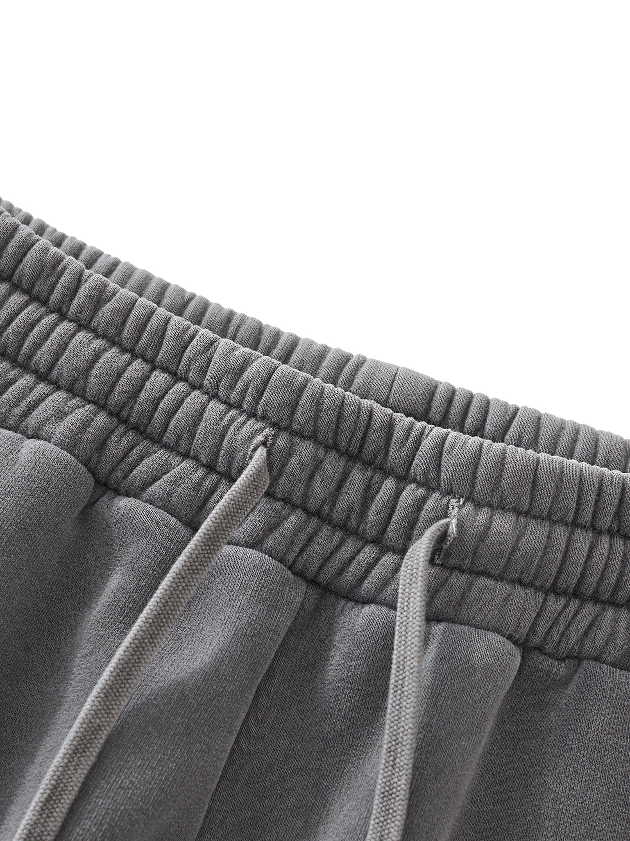 Frayed Enzyme Washed Fleece Sweatpants