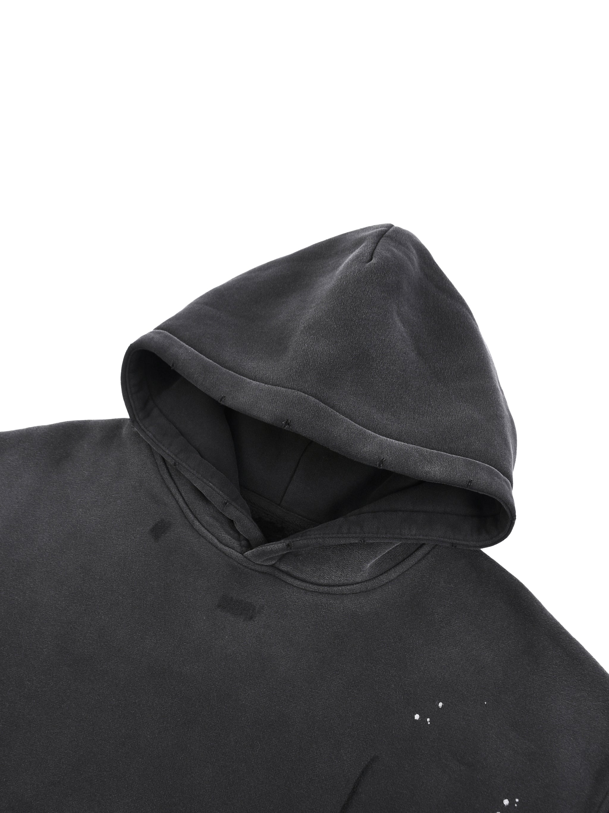 Men's Chrome HD Vintage Washed Frayed Fleece Hoodie
