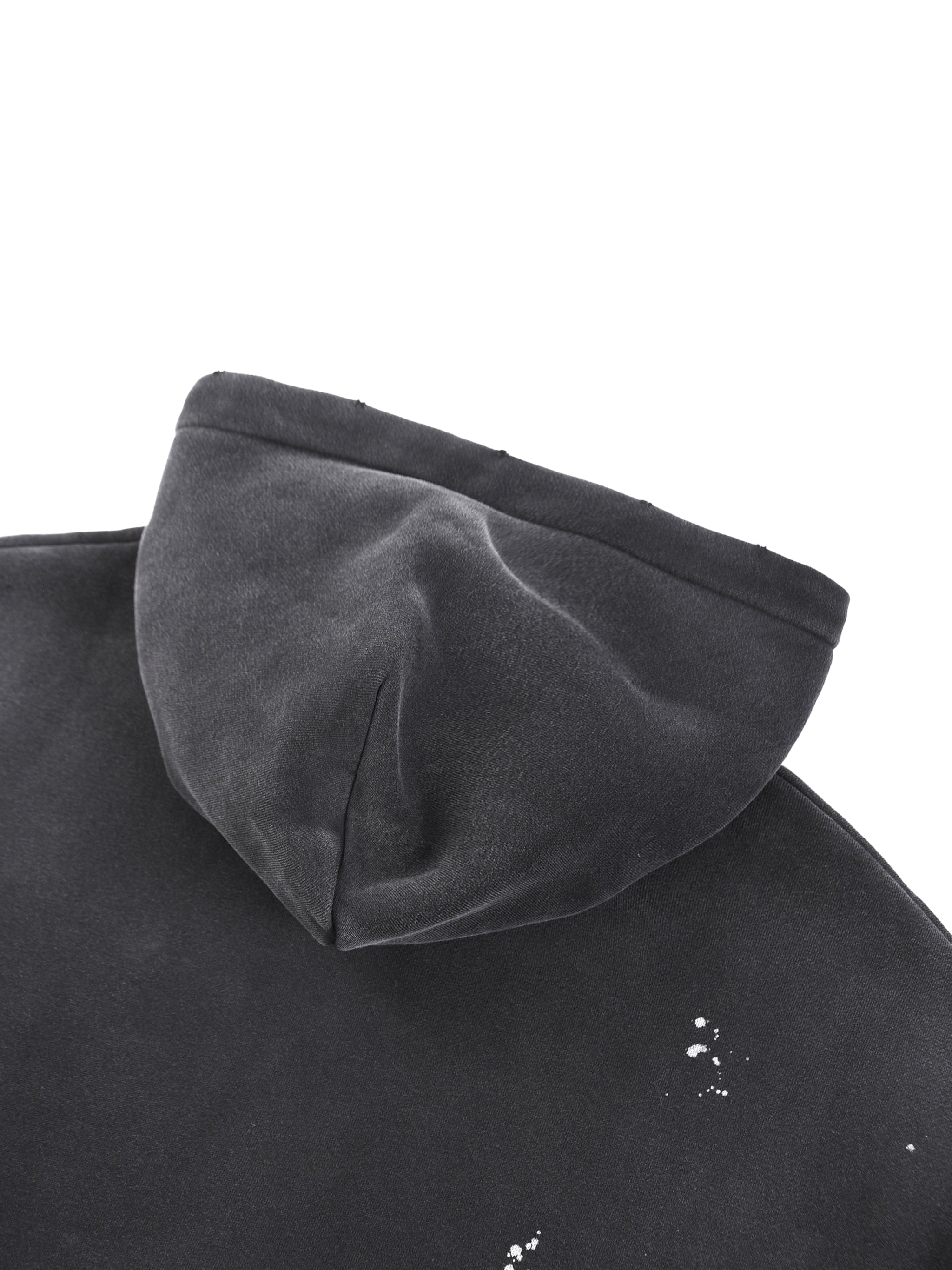 Men's Chrome HD Vintage Washed Frayed Fleece Hoodie
