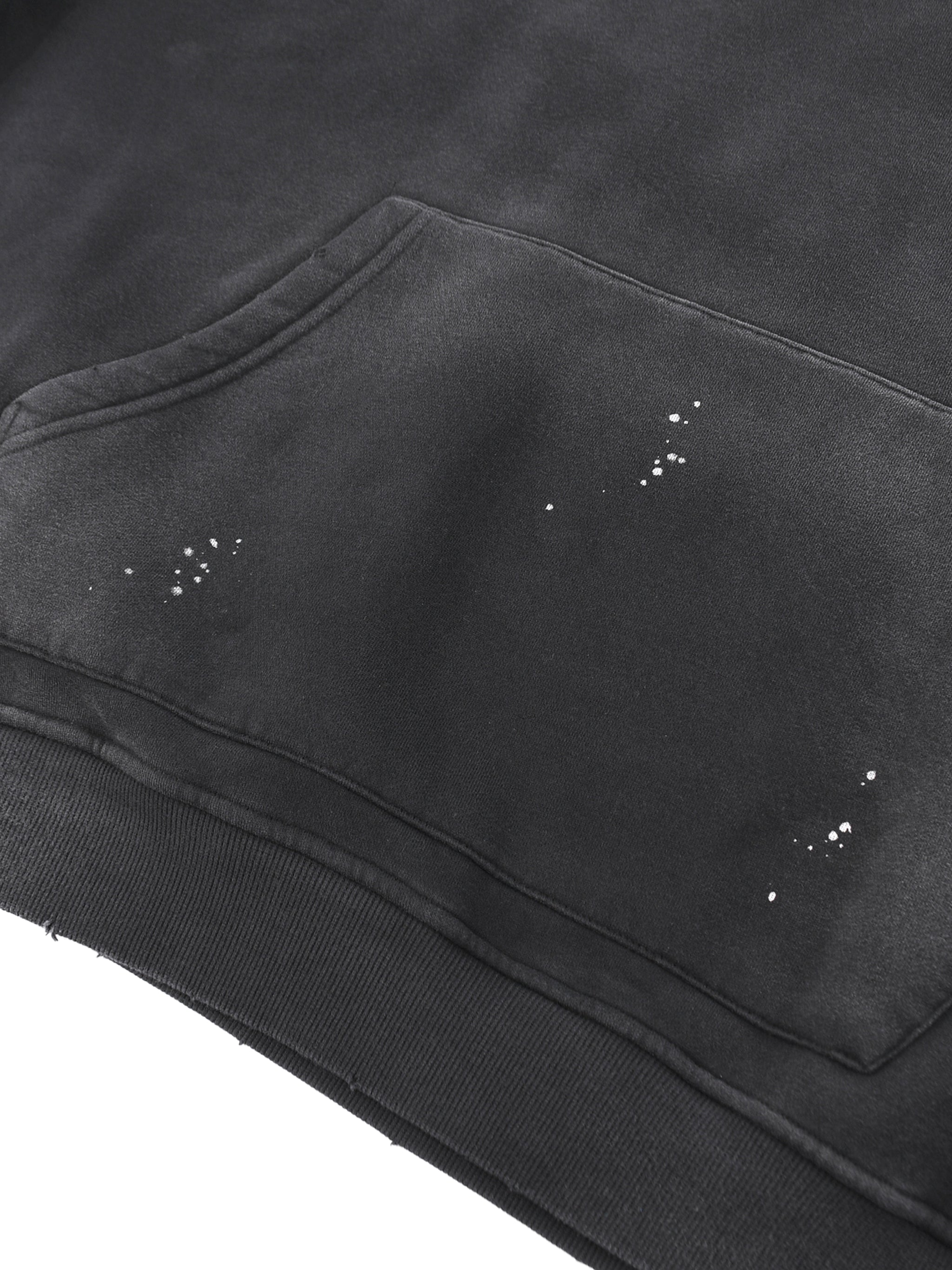 Men's Chrome HD Vintage Washed Frayed Fleece Hoodie