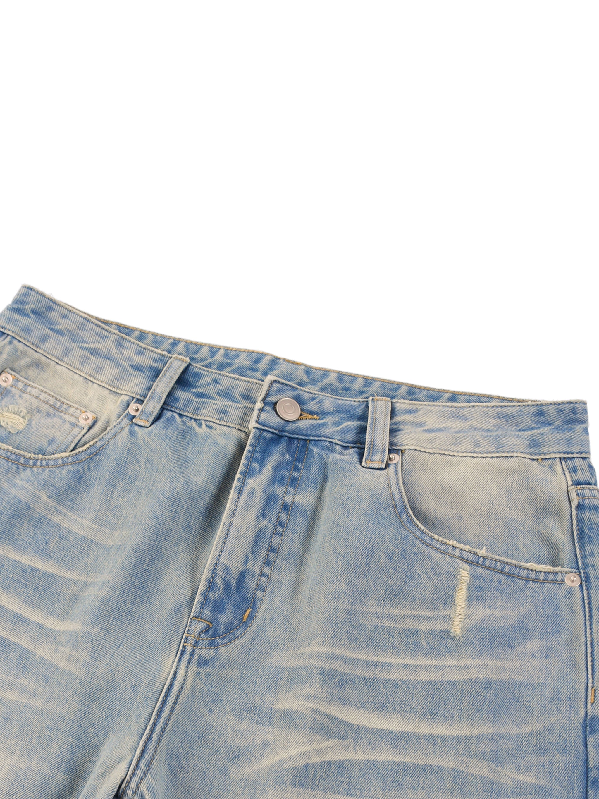 Underdog Sun Fade Raw Hem Denim Jeans