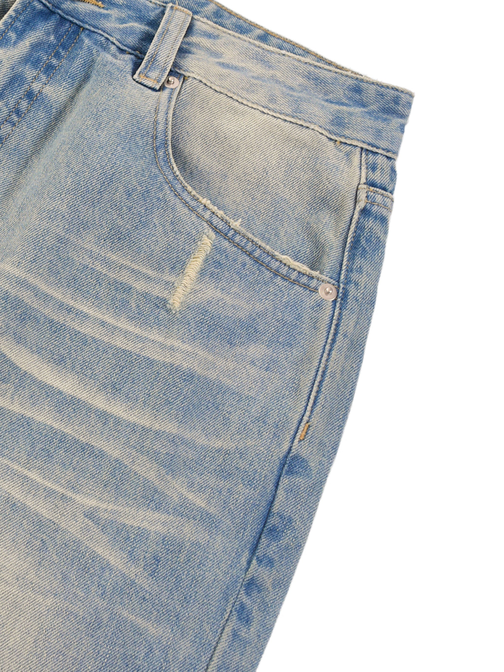 Underdog Sun Fade Raw Hem Denim Jeans